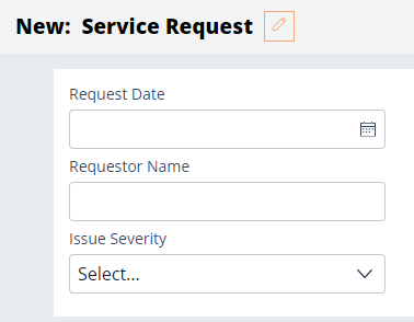 New service request