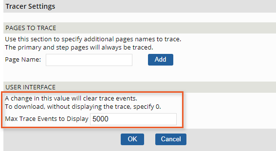tracer-setting-number-of-events