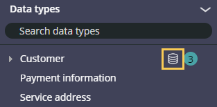Record icon for the Customer data type