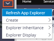 Refresh App Explorer