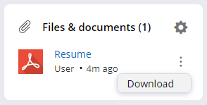 Recruiter FIles and Documents