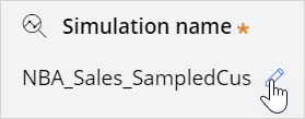 Edit simulation name
