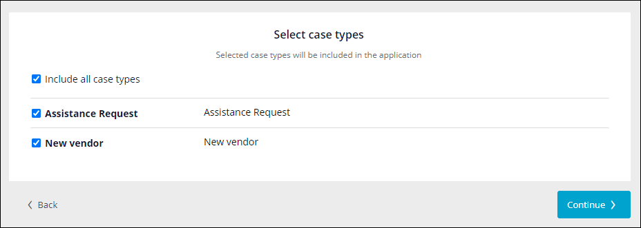 select all case types